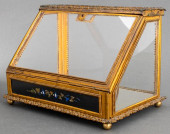 FRENCH PIETRA DURA-MOUNTED GLA