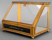 FRENCH PIETRA DURA-MOUNTED GLA