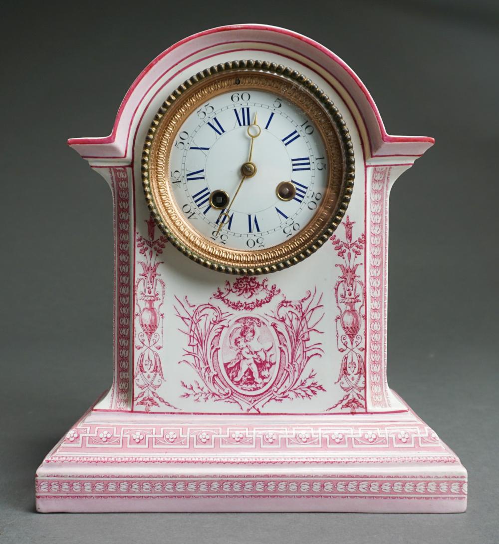 FRENCH PINK AND WHITE PORCELAIN
