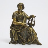French Polished Bronze Figure