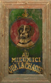 French Polychromed Wooden Tave