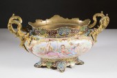 FRENCH PORCELAIN AND CHAMPLEVE