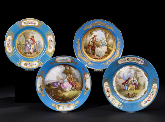 French Porcelain Cabinet Plate, 