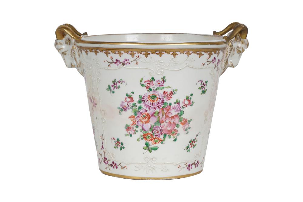 FRENCH PORCELAIN CACHEPOTwith