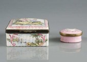 FRENCH PORCELAIN DRESSER BOXES