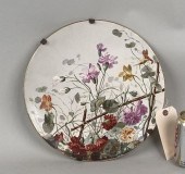 FRENCH PORCELAIN FLORAL CHARGE