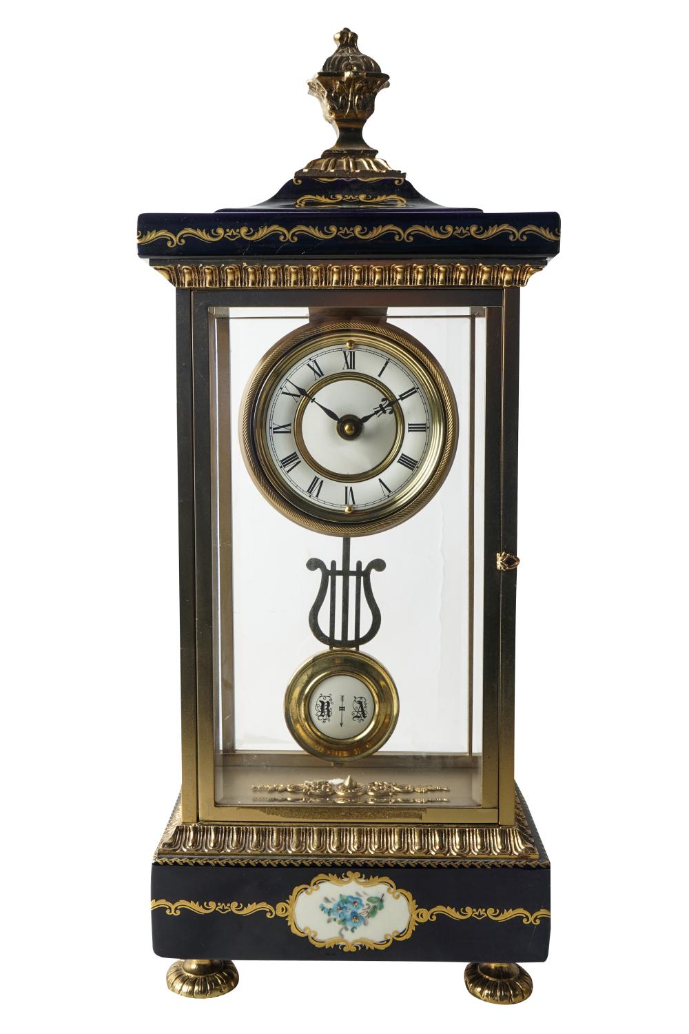 FRENCH PORCELAIN & GILT METAL