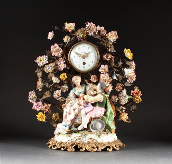 French porcelain gilt-metal-mounted