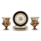 FRENCH PORCELAIN MANTEL VASES