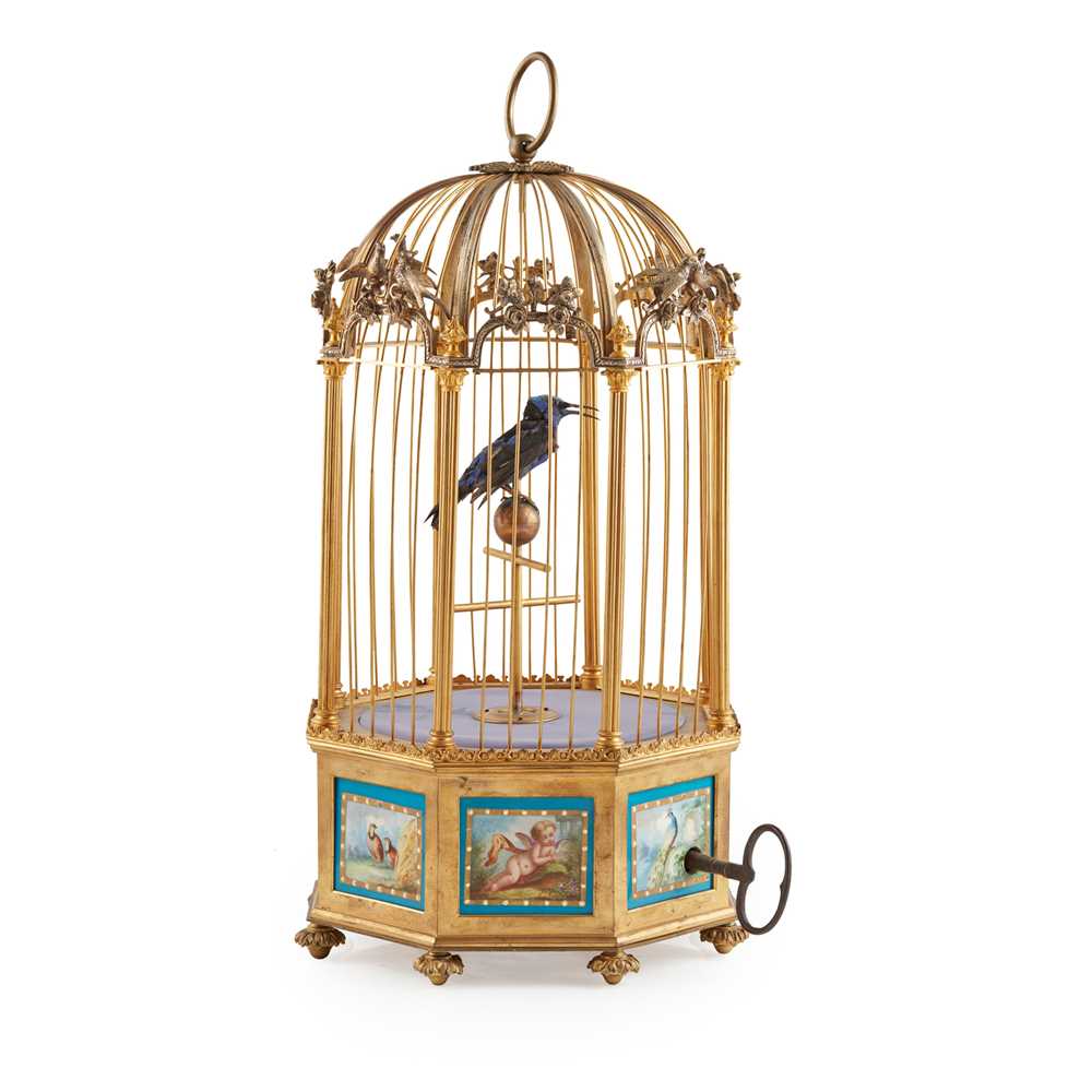 FRENCH PORCELAIN MOUNTED GILT AND