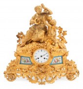 FRENCH PORCELAIN-MOUNTED GILT