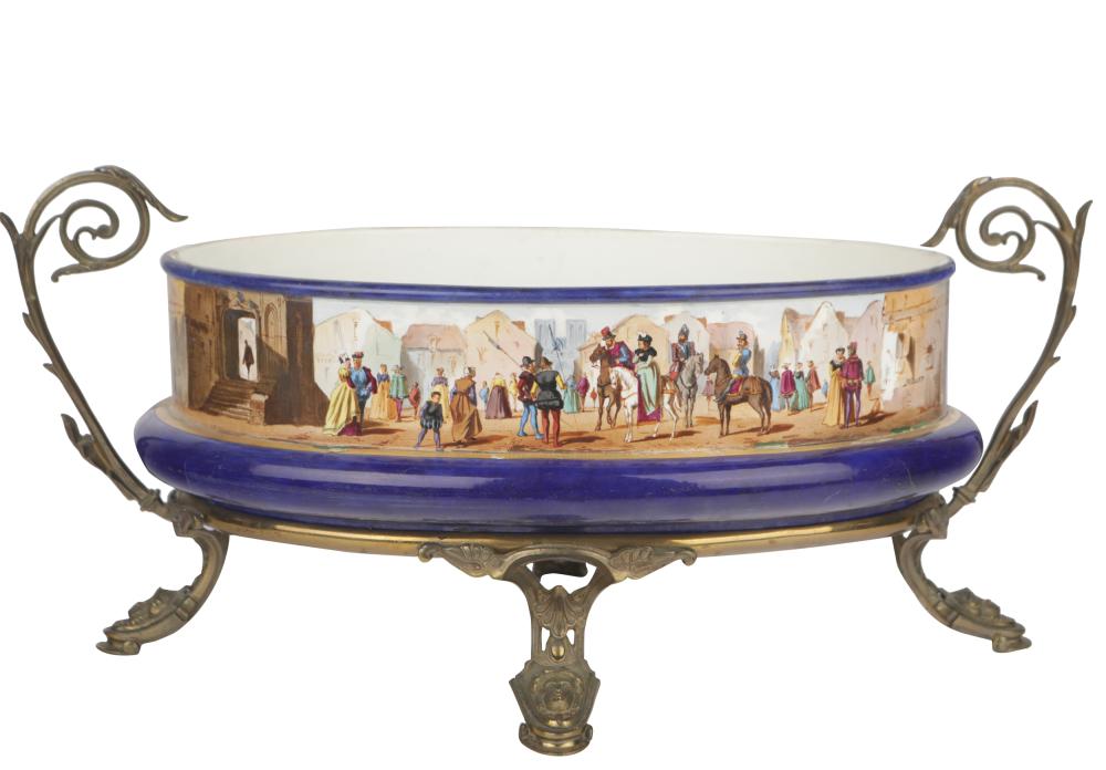 FRENCH PORCELAIN OVAL
