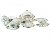 FRENCH PORCELAIN PARTIAL SERVI