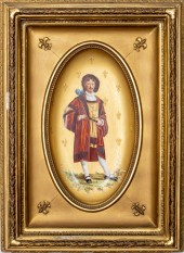 FRENCH PORCELAIN PLAQUE OF A C