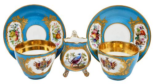 FRENCH PORCELAIN TEA SERVICE FOR