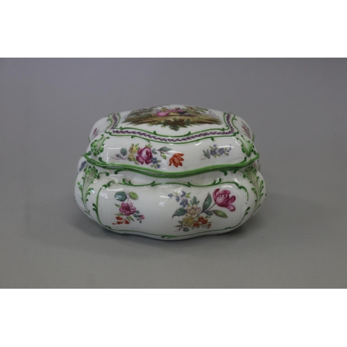 French porcelain trinket box,