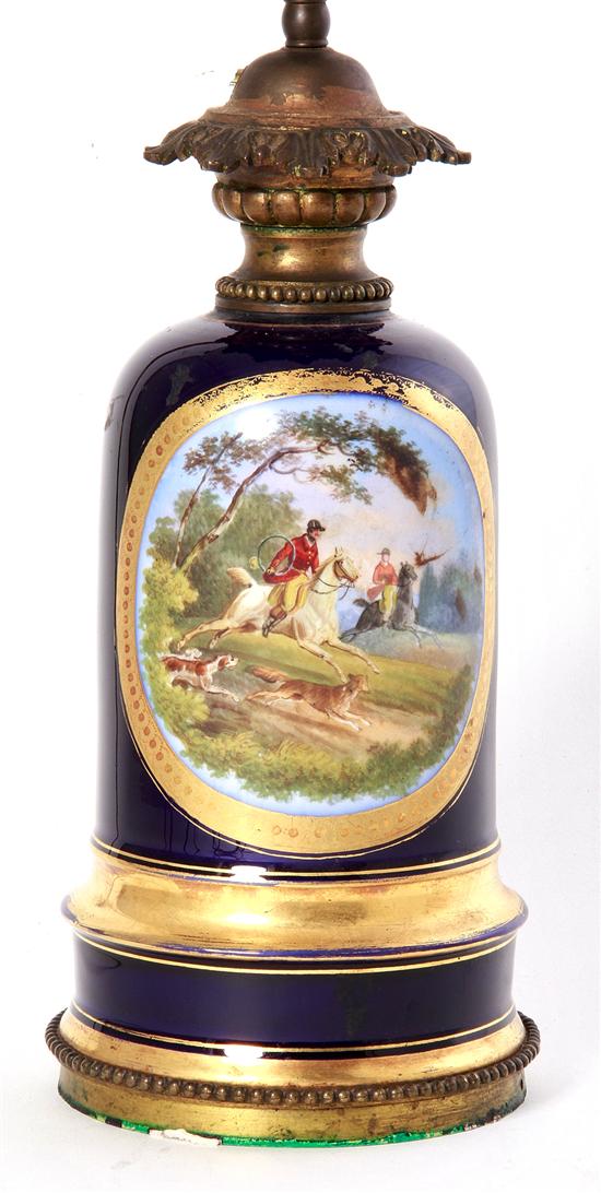 French porcelain vase converted