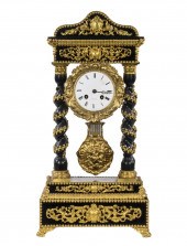 FRENCH PORTICO CLOCK 19th c. F