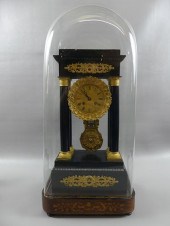 FRENCH PORTICO CLOCK UNDER DOM