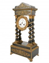 FRENCH PORTICO MANTEL CLOCKFre