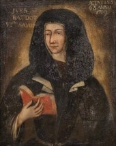 FRENCH PORTRAIT, WIDOW, 18TH C