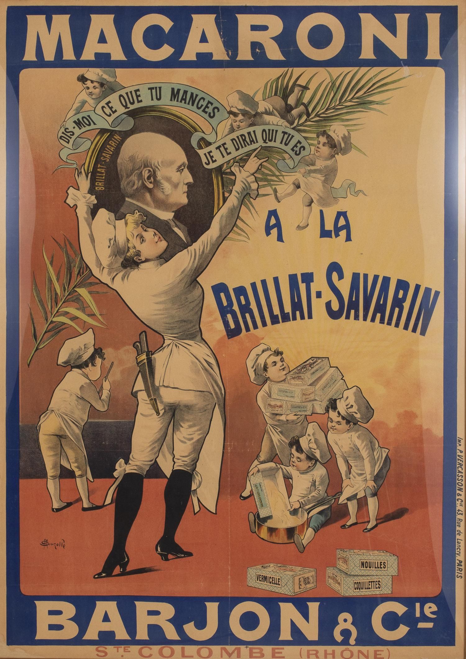 FRENCH POSTER MACARONI BARJON &
