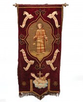 FRENCH PROCESSIONAL BANNER OF