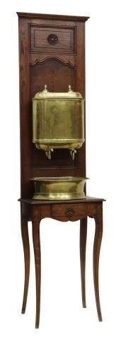 FRENCH PROVINCIAL BRASS LAVABO ON