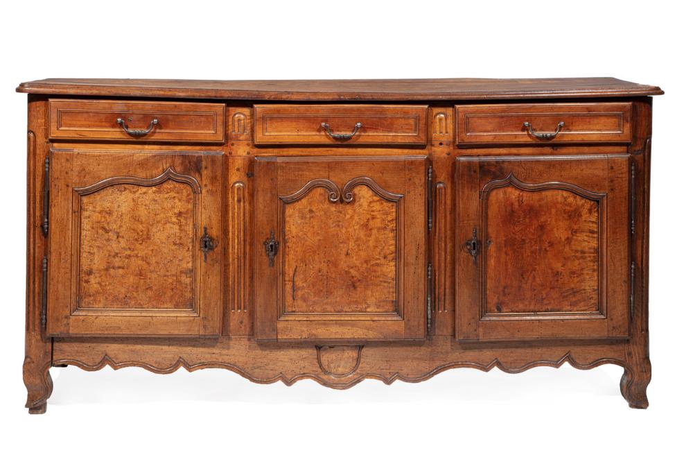 FRENCH PROVINCIAL CARVED BURL