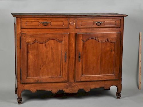 FRENCH PROVINCIAL CARVED CHERRYWOOD