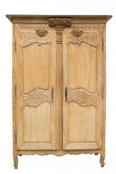 FRENCH PROVINCIAL CARVED OAK A