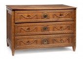 FRENCH PROVINCIAL CARVED OAK C