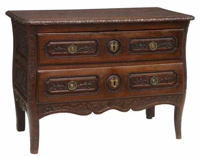 FRENCH PROVINCIAL CARVED OAK