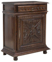 FRENCH PROVINCIAL CARVED OAK C