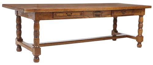 FRENCH PROVINCIAL CARVED OAK