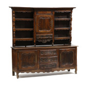 FRENCH PROVINCIAL CARVED OAK V