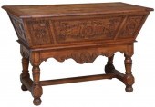 FRENCH PROVINCIAL CARVED WALNU