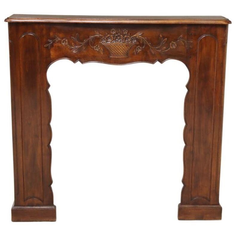 FRENCH PROVINCIAL CARVED WALNUT