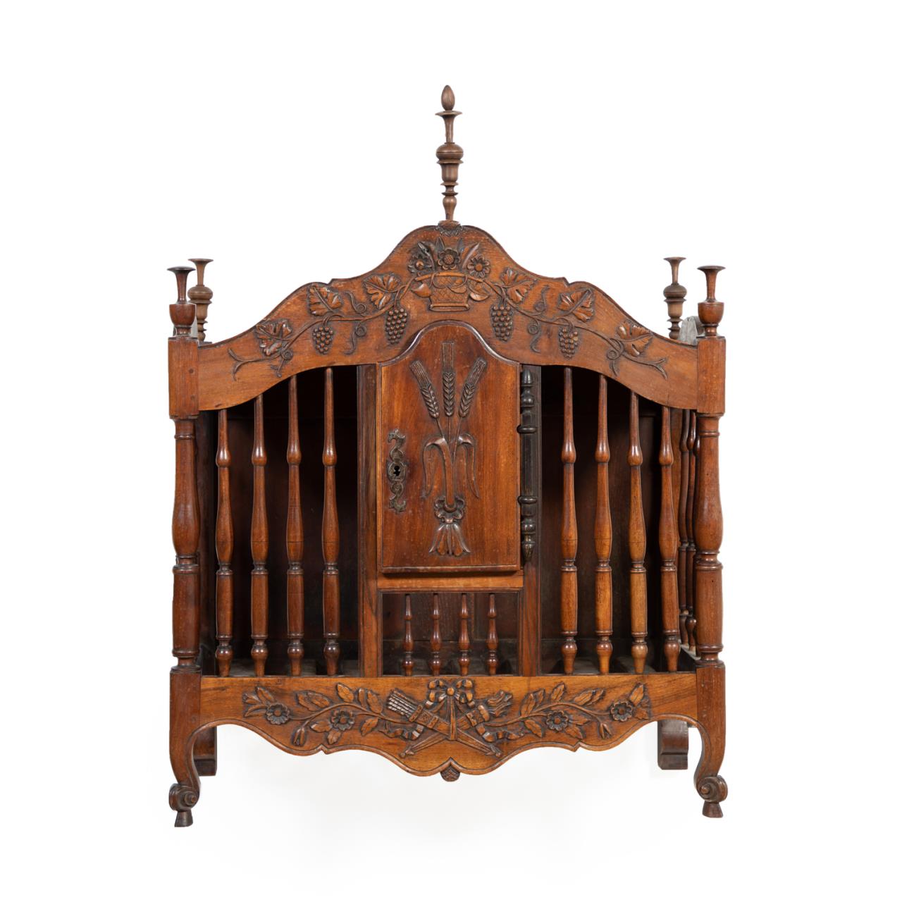 FRENCH PROVINCIAL CARVED WALNUT