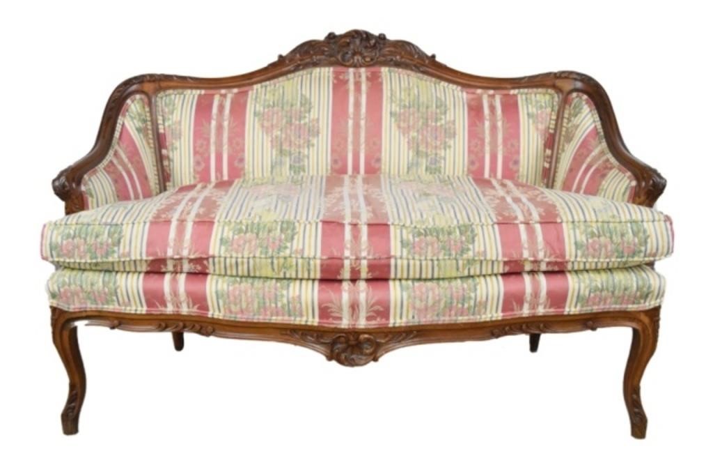FRENCH PROVINCIAL CARVED WALNUT