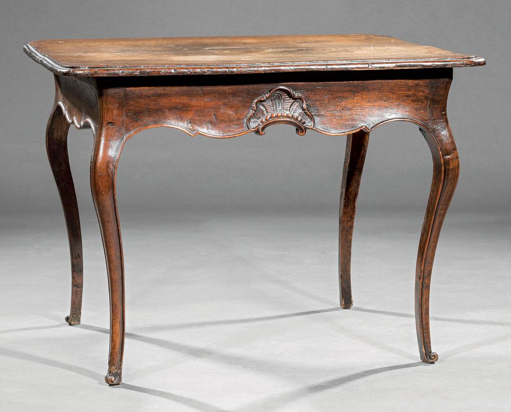 FRENCH PROVINCIAL CARVED WALNUT