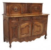 FRENCH PROVINCIAL CARVED WALNU