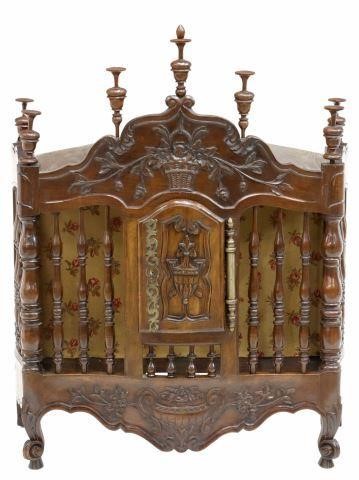 FRENCH PROVINCIAL CARVED WALNUT