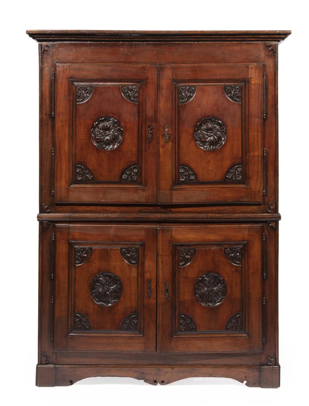 FRENCH PROVINCIAL CARVED WALNUT