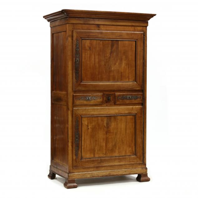 FRENCH PROVINCIAL CHERRY ARMOIRE