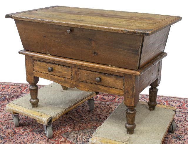 FRENCH PROVINCIAL DOUGH BIN ON