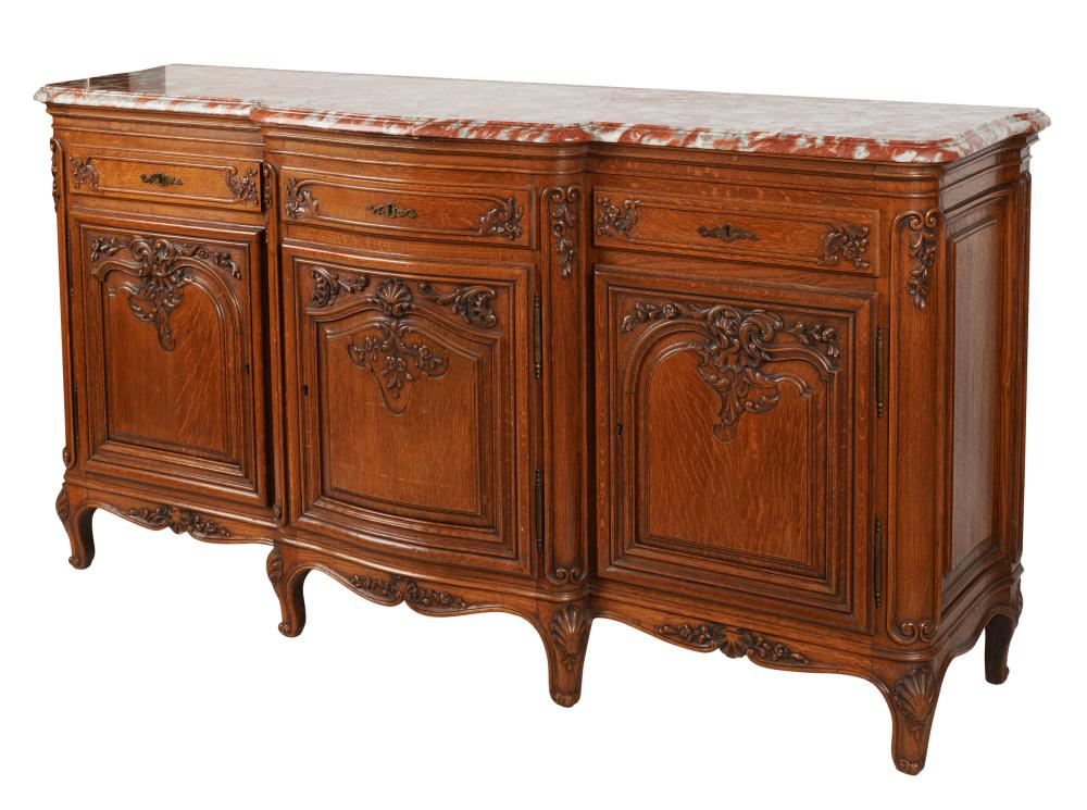 FRENCH PROVINCIAL MARBLE-TOP