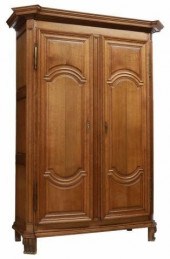 FRENCH PROVINCIAL OAK ARMOIRE,