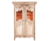 FRENCH PROVINCIAL OAK ARMOIRE<