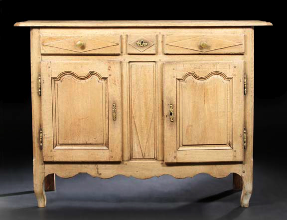 French Provincial Oak Buffet,  late